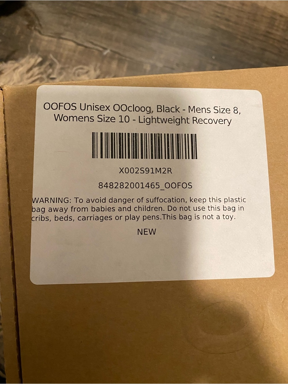 OOFOS size 10 women/8 menBlack Slip-On Recovery Clog - Picture 6 of 8